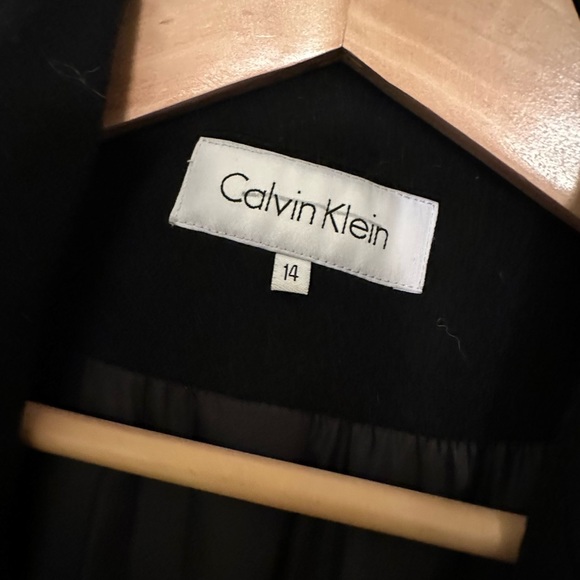 Black wool/poly blend coat - Picture 2 of 4